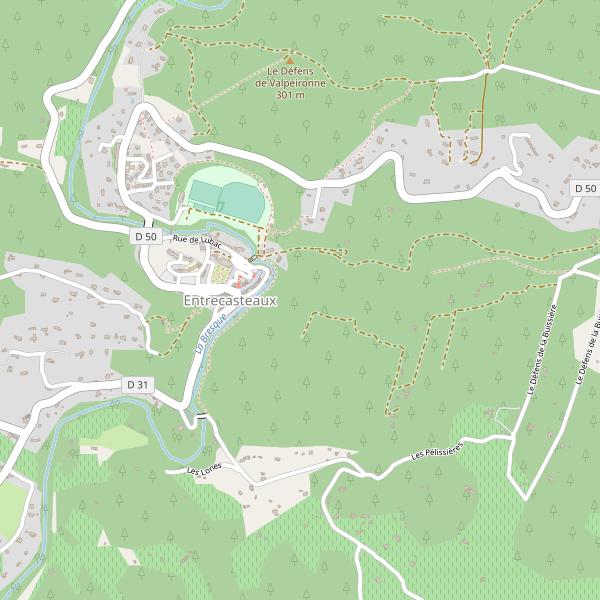 Carte des terminals-ferry à Entrecasteaux Thumbnail