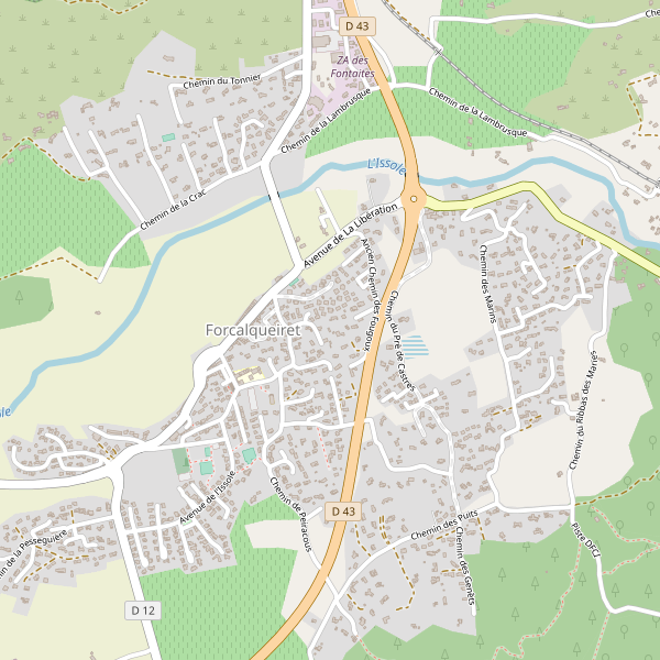 Carte des bedandbreakfast à Forcalqueiret Thumbnail