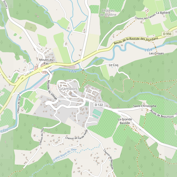 Carte des hopitaux à Grambois Thumbnail