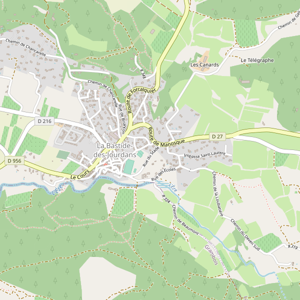 Plan de La Bastide-des-Jourdans Thumbnail