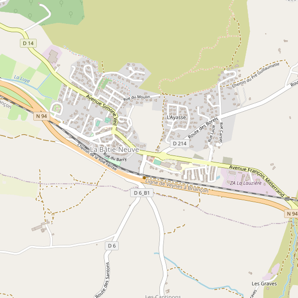 Carte des bedandbreakfast à La Bâtie-Neuve Thumbnail