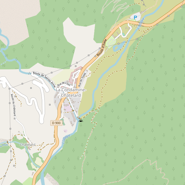 Carte des hotels à La Condamine-Châtelard Thumbnail