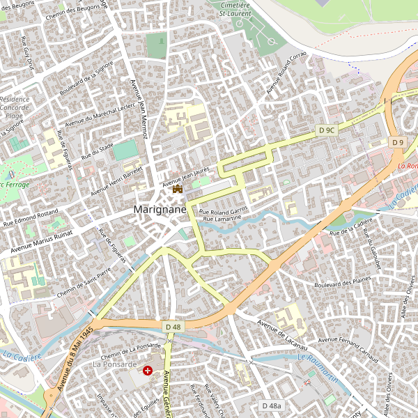 Carte des monuments à Marignane Thumbnail