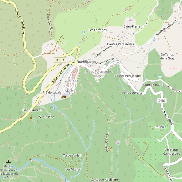 Carte des location-voiture à Mons (Var) Thumbnail