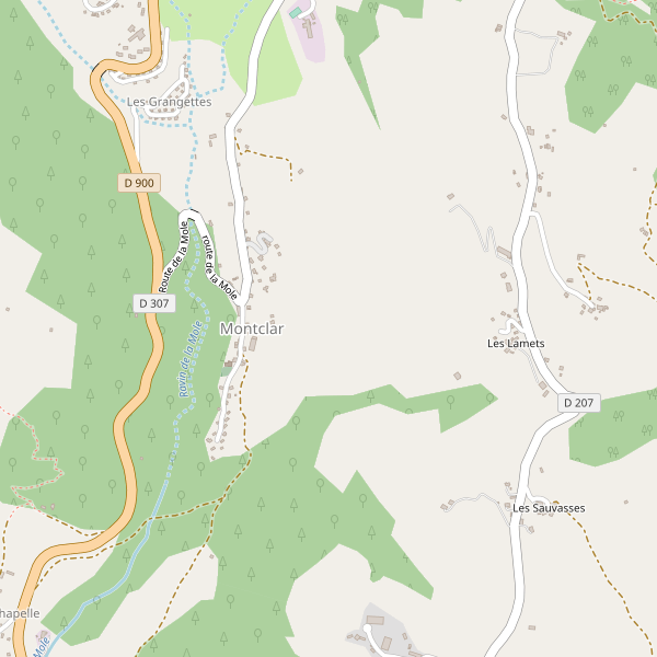 Carte des boucheries à Montclar (Alpes-de-Haute-Provence) Thumbnail