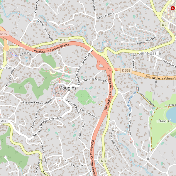Carte des police à Mougins Thumbnail