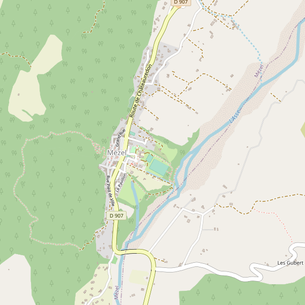 Carte des hotels à Mézel Thumbnail