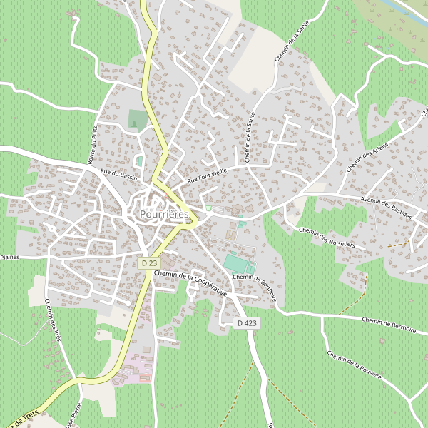 Carte des campings à Pourrières Thumbnail