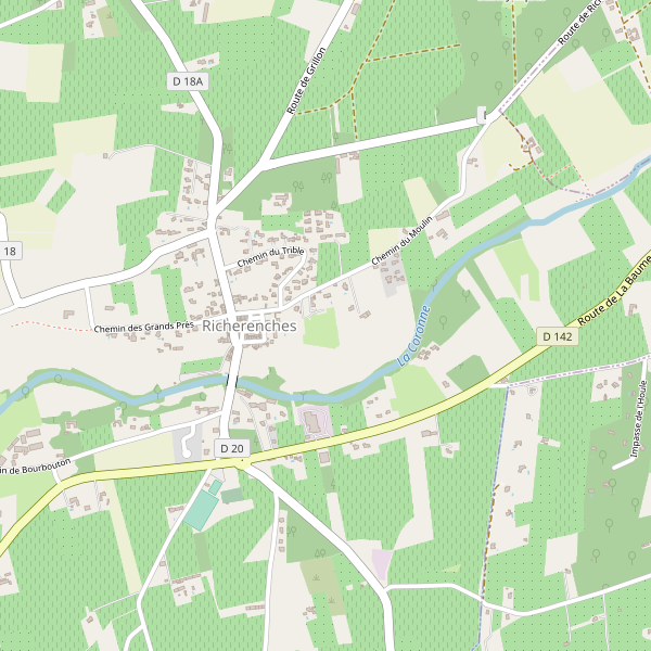 Carte des hotels à Richerenches Thumbnail