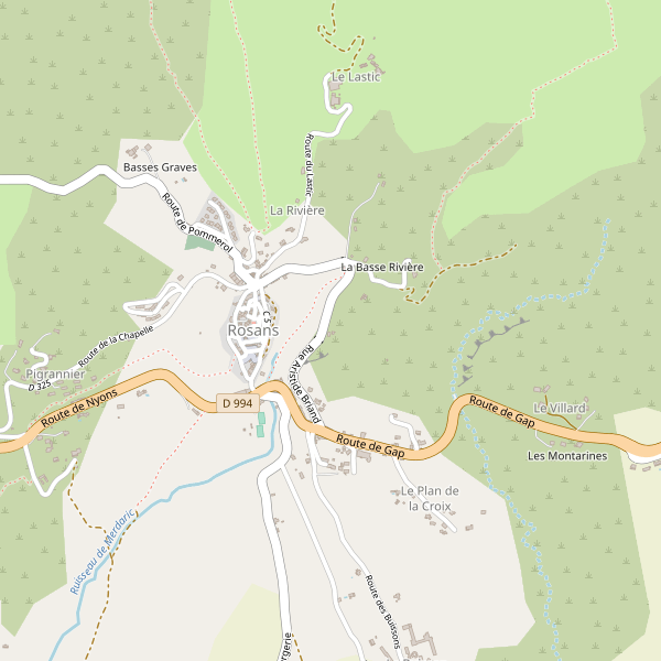 Carte des restaurants à Rosans Thumbnail