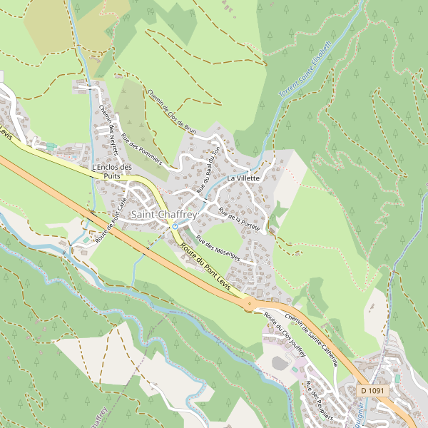 Carte des gares à Saint-Chaffrey Thumbnail