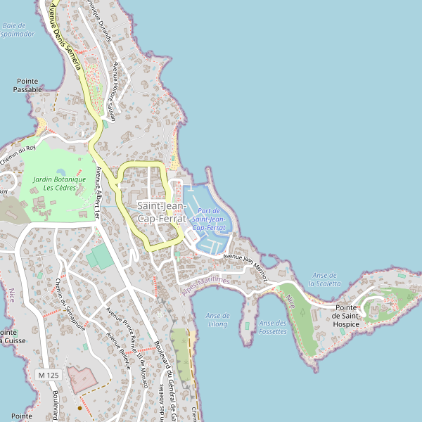 Carte des gares à Saint-Jean-Cap-Ferrat Thumbnail