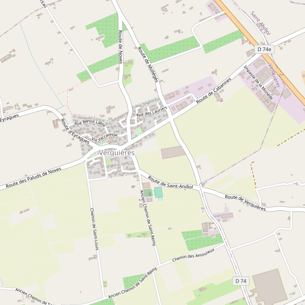 Carte des hotels à Verquières Thumbnail