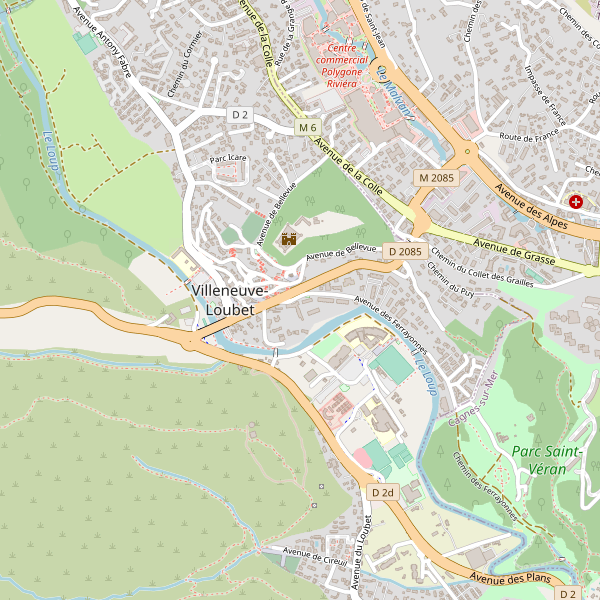 Carte des terminals-ferry à Villeneuve-Loubet Thumbnail