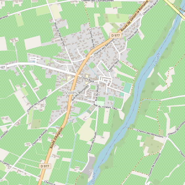Carte des hotels à Violès Thumbnail