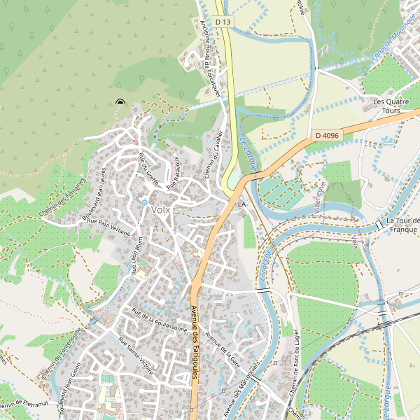 Carte des hotels à Volx Thumbnail
