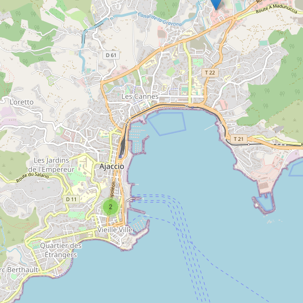 Carte des cinemas à Ajaccio Thumbnail