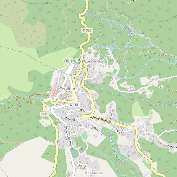 Carte des gares à Cervione Thumbnail