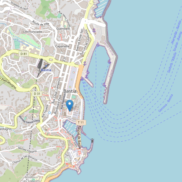 Carte des marches à Bastia Thumbnail