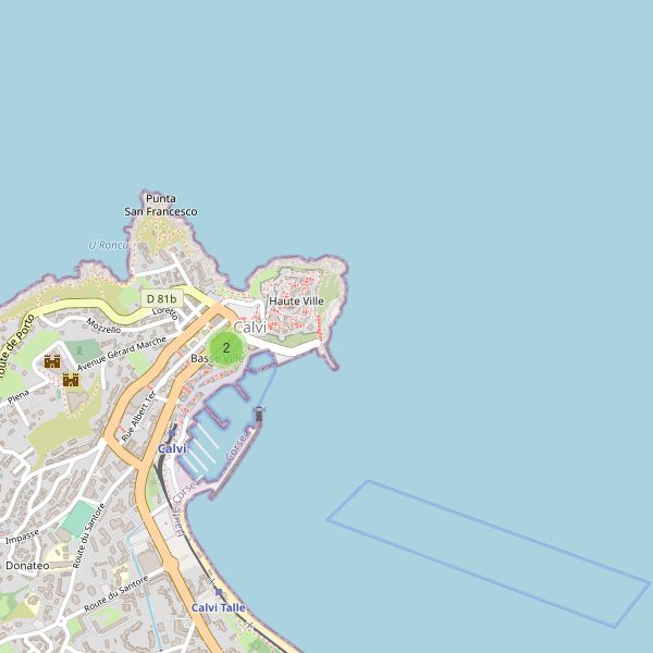 Carte des marches à Calvi Thumbnail