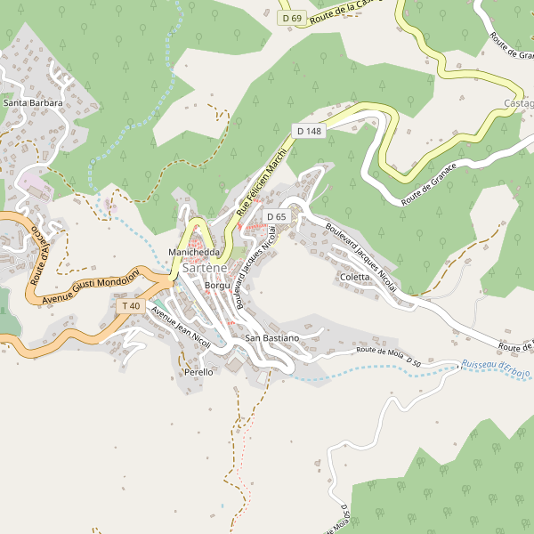 Carte des marches à Sartène Thumbnail