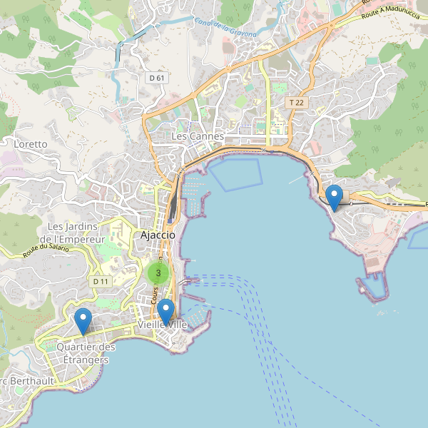 Thumbnail Carte des musées à Ajaccio