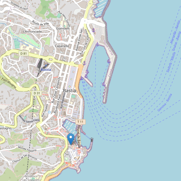 Thumbnail Carte des musées à Bastia