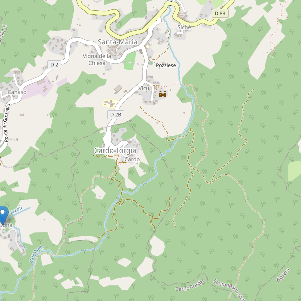 Carte des parkings à Cardo-Torgia Thumbnail