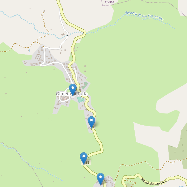 Carte des parkings à Olmeta-di-Tuda Thumbnail