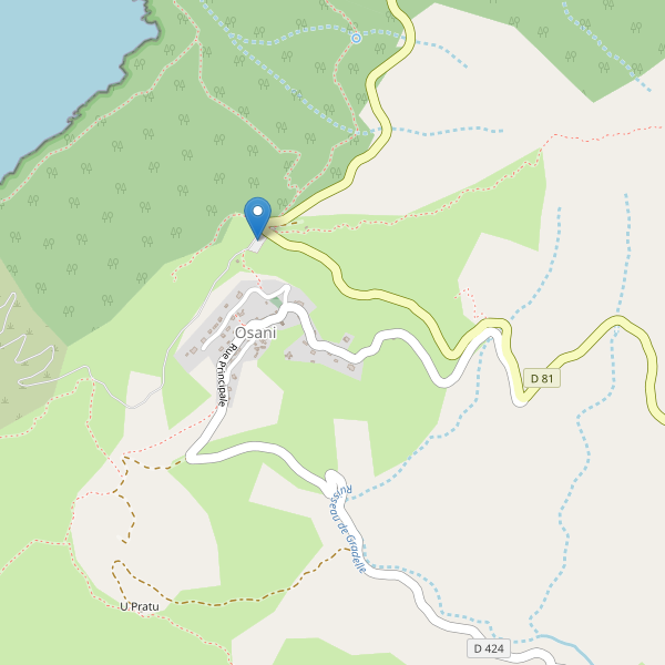 Carte des parkings à Osani Thumbnail