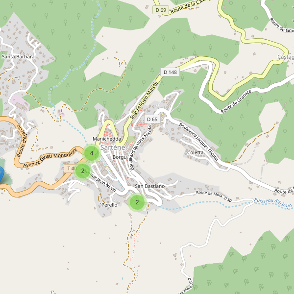 Thumbnail Carte des parkings à Sartène