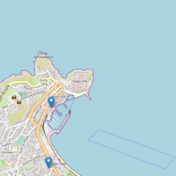 Carte des pharmacies à Calvi Thumbnail