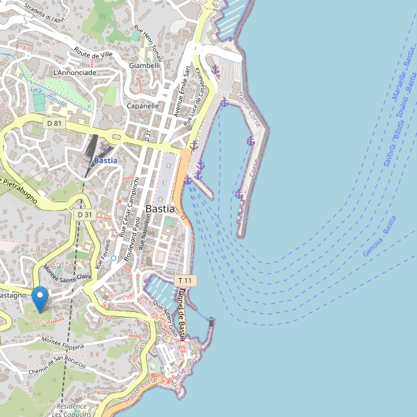 Carte des sites-archeologiques à Bastia Thumbnail