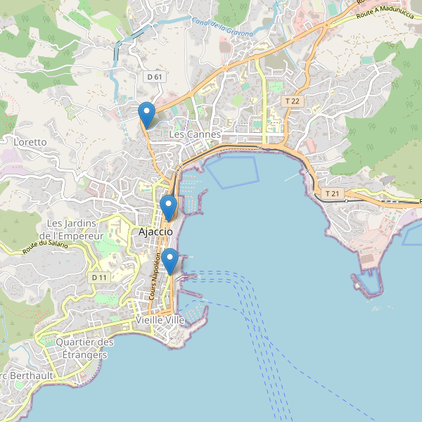 Carte des stationnement-velos à Ajaccio Thumbnail