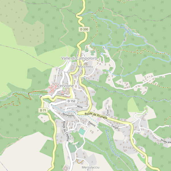 Carte des stationnement-velos à Cervione Thumbnail