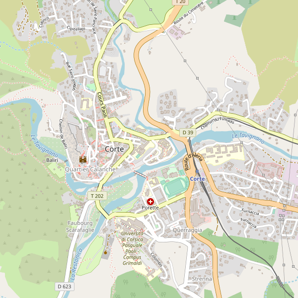 Carte des stationnement-velos à Corte Thumbnail