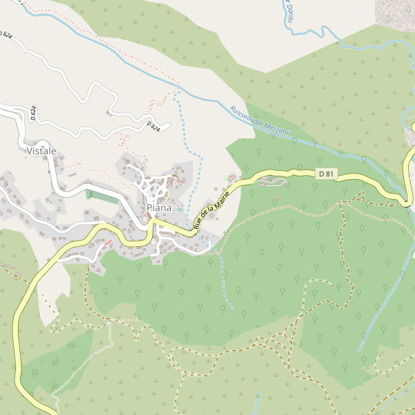 Carte des stationnement-velos à Piana Thumbnail