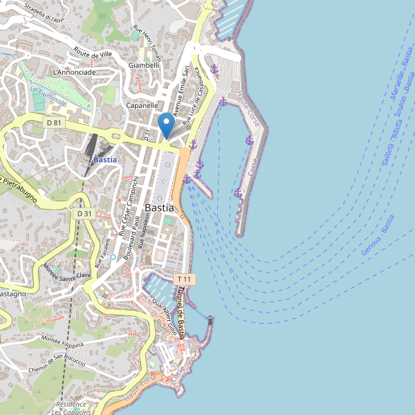 Carte des taxi à Bastia Thumbnail