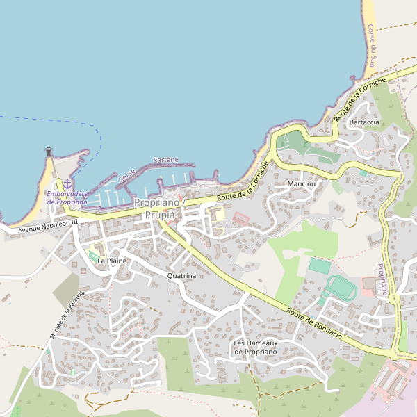 Carte des taxi à Propriano Thumbnail