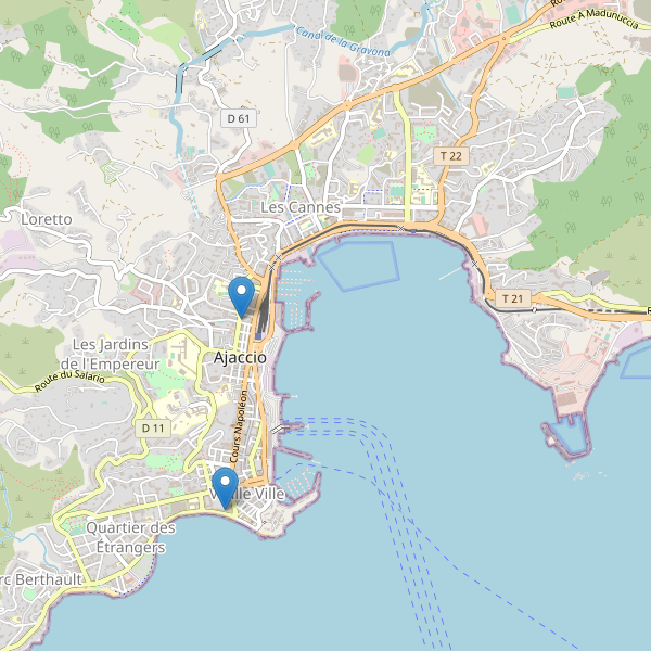 Carte des theatres à Ajaccio Thumbnail