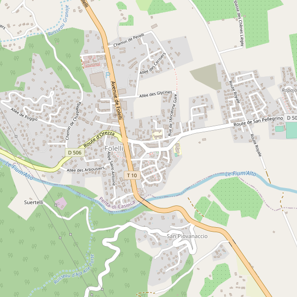 Carte des hotels à Folelli Thumbnail